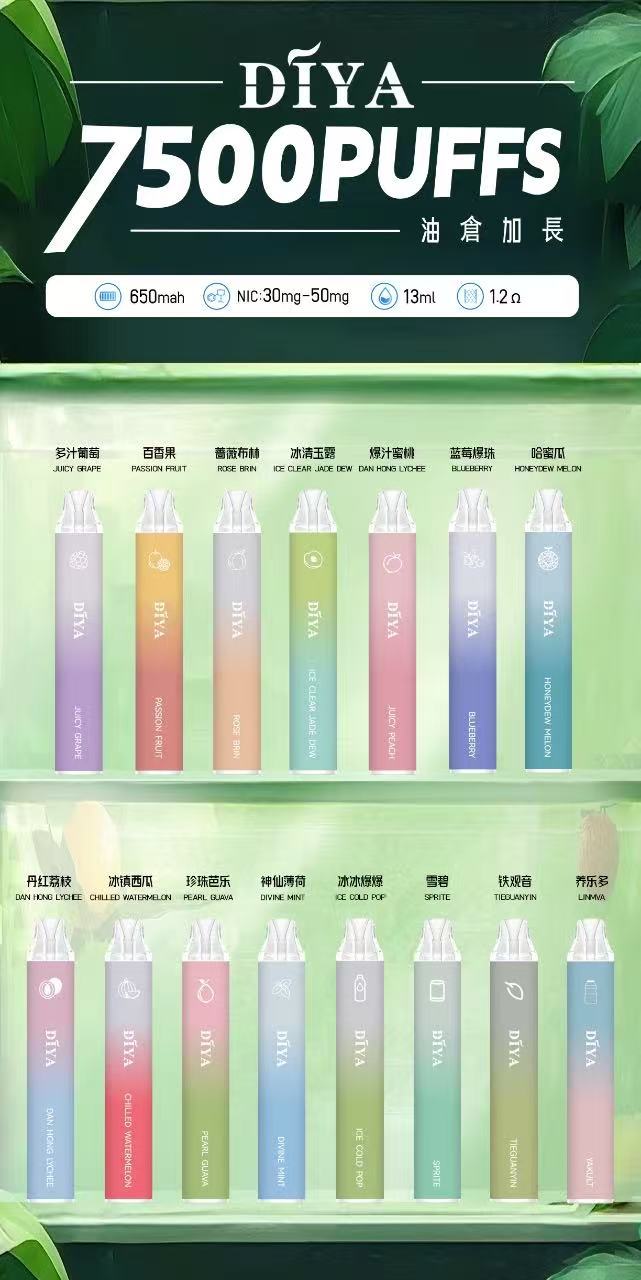 DIYA叮啞拋棄7500口 順口很好抽 滿十送一 NT0