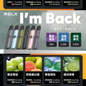 RELX悅刻六代煙彈3顆入 / 不通用一代 / 5%薄荷/滿3盒送主機